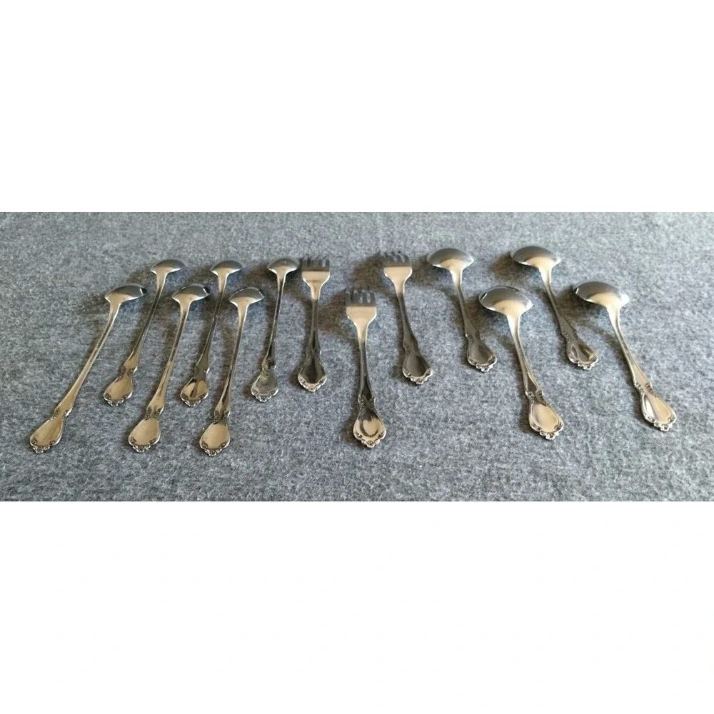 Oneida Chateau Table/Iced Tea Spoons Forks Oneidacraft Deluxe Stainless Flatware